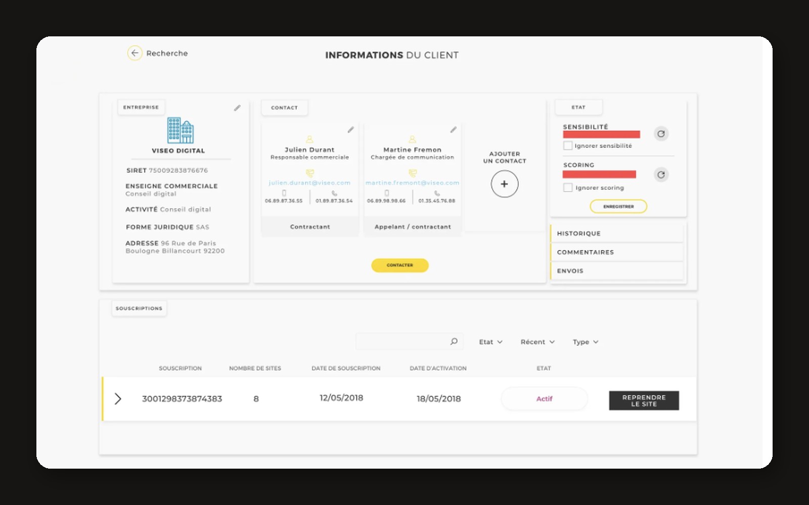Direct Énergie: A sales back-office built for the first seconds of a call